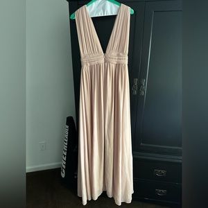 Lulu’s Blush Dress with slit